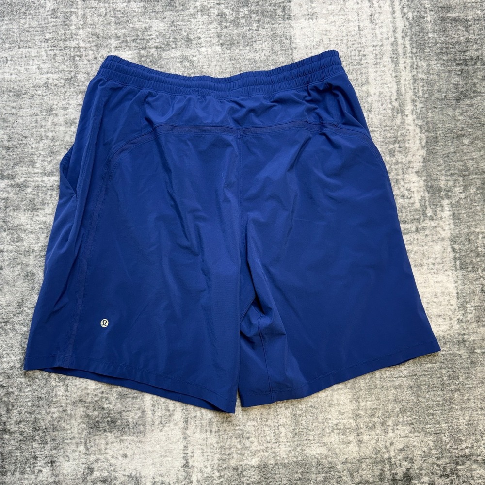 Lululemon Pace Breaker Shorts Men XL Symphony Blue Unlined Running Train Stretch - Picture 5 of 9